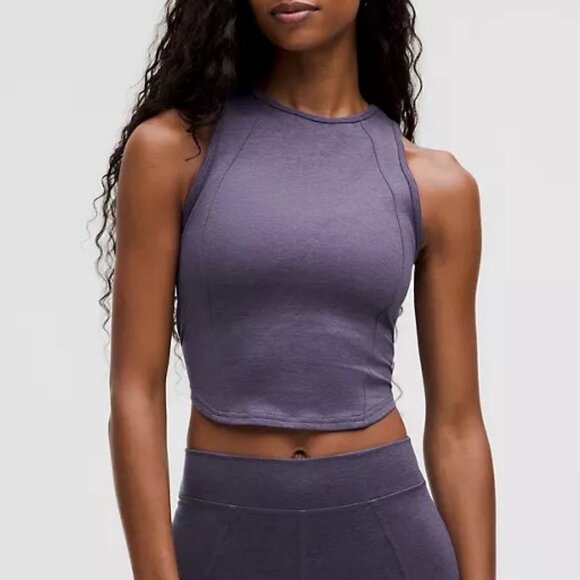 lululemon Soft Sueded Crewneck Crop Tank - Picture 1 of 7